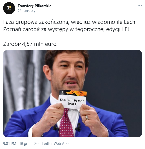 Wiadomo, ile Lech ZAROBIŁ za udział w LE 20/21!